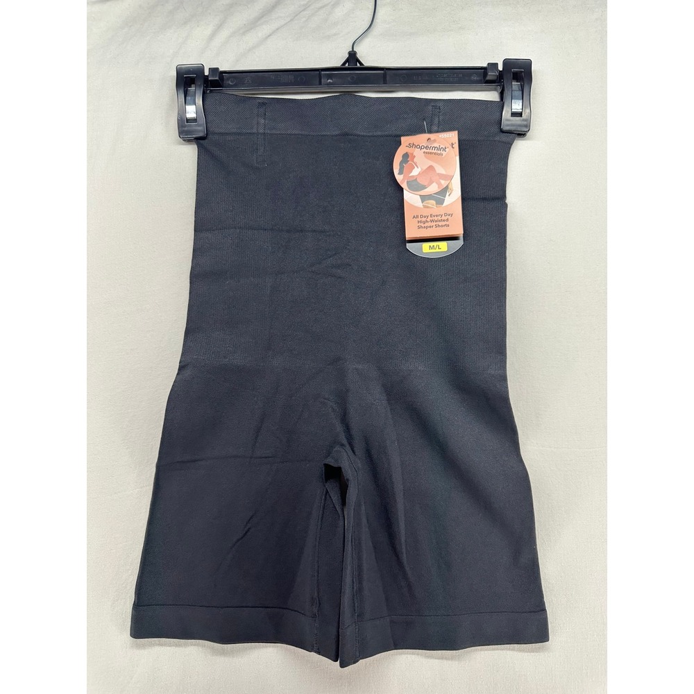 Shapermint Essentials High-Waisted Shaper‎ Shorts Black M/L 55021 Anti-Chafing